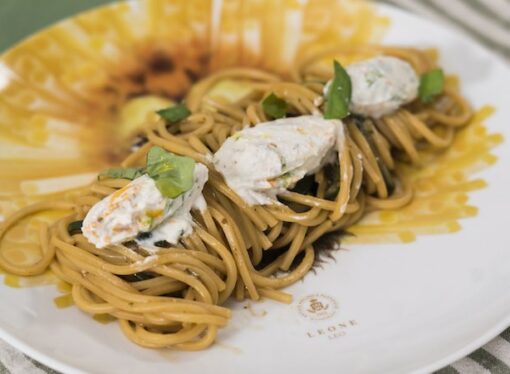 Spaghetti quadrati con zucchine al cubo